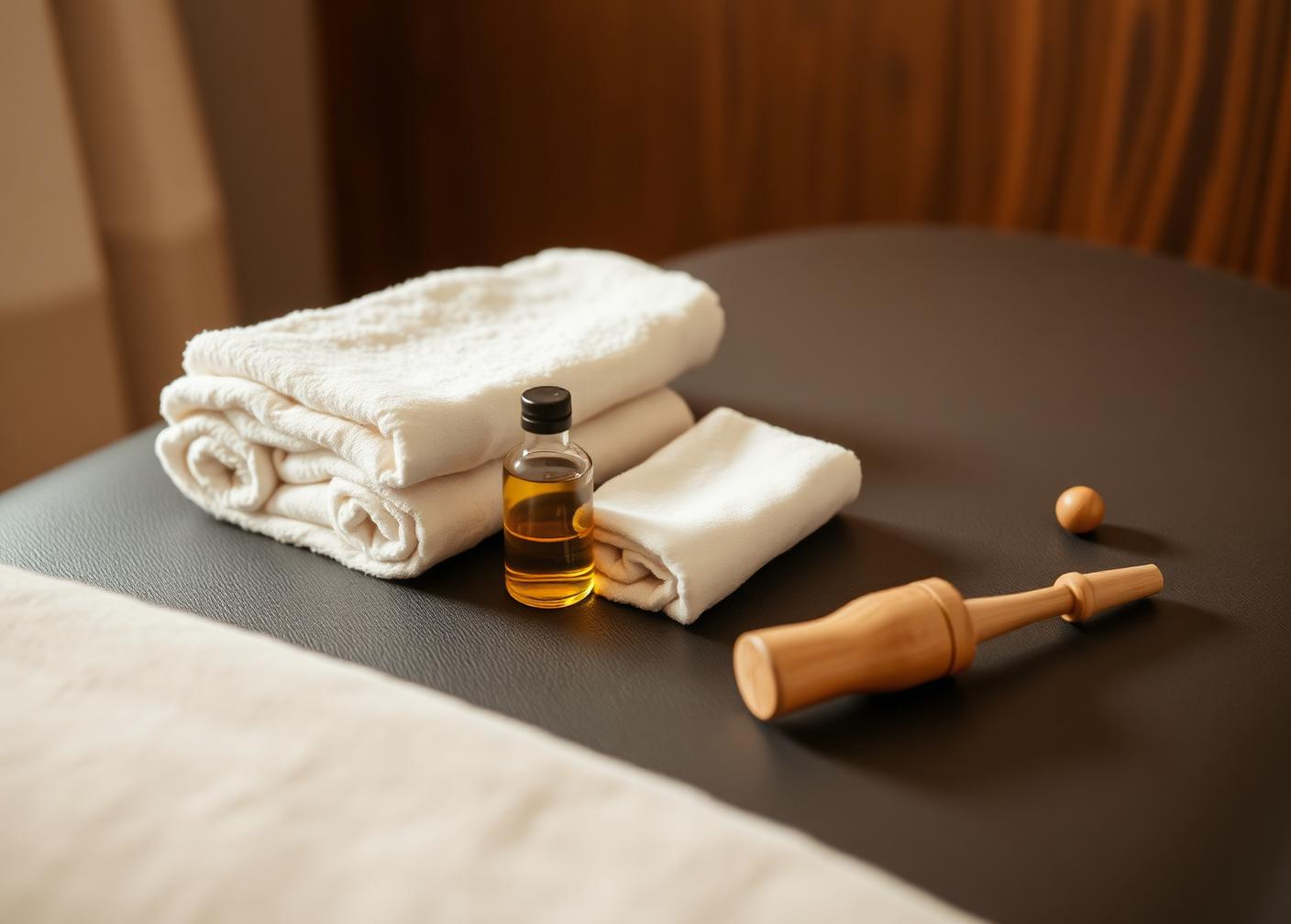 Treatment setup for a Bare Lymphatics mobile session